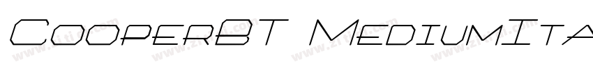 CooperBT MediumItali字体转换